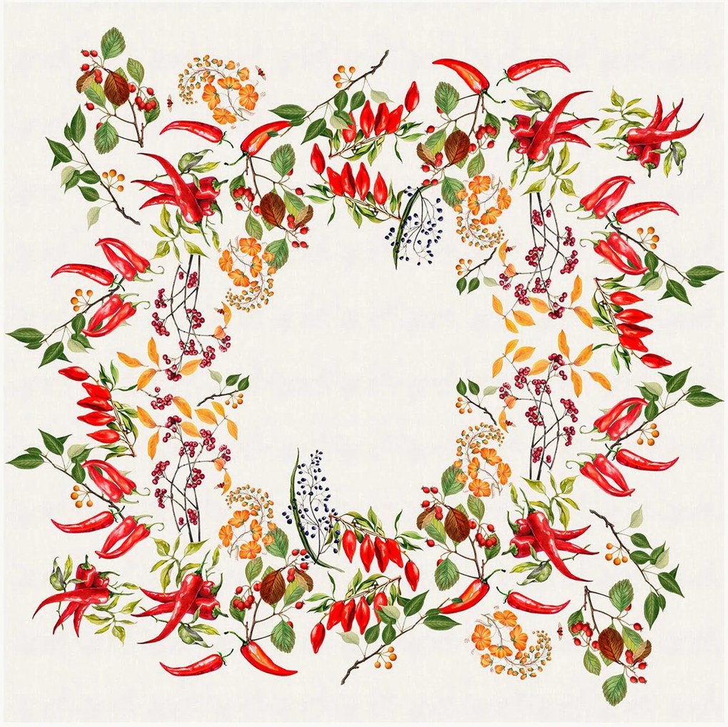 Obrus z vypratého ľanu Piments