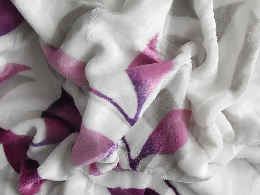 XPOSE® Mikroplyšová plachta IVANKA Exclusive - fialová 90x200 cm