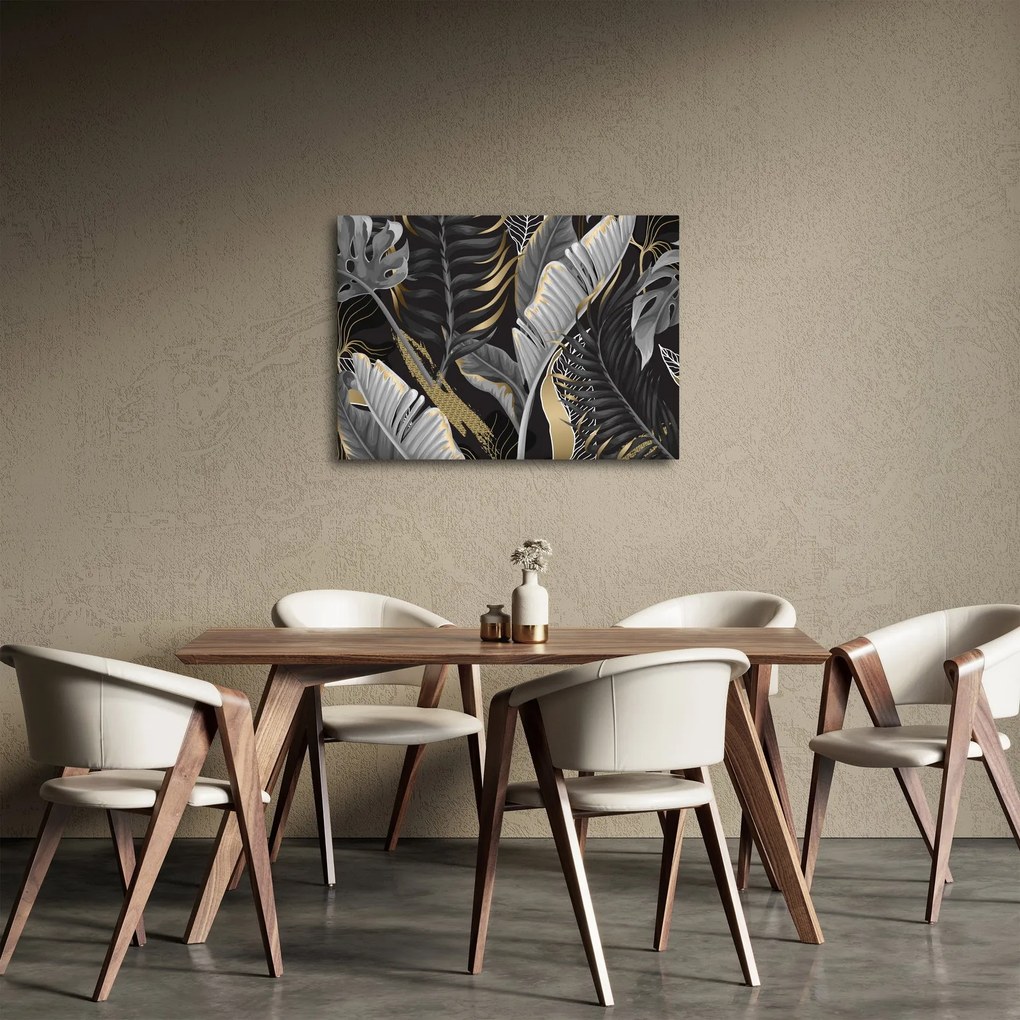 Obraz - Zlatá džungľa (70x50 cm)