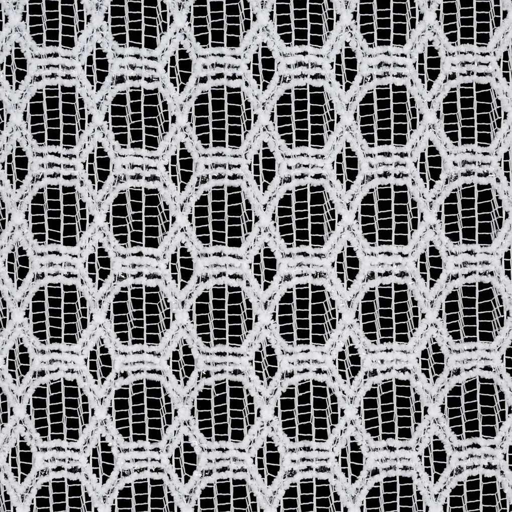 ZÁCLONA NA KRÚŽKOCH CARMEN 140X250 CM BIELA