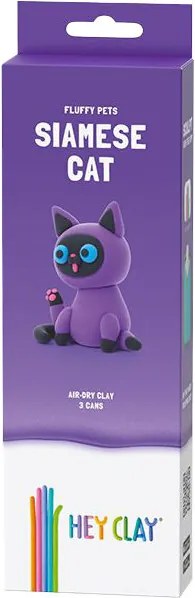 Hey Clay Siamská mačka  – Vytvorte si roztomilú figúrku