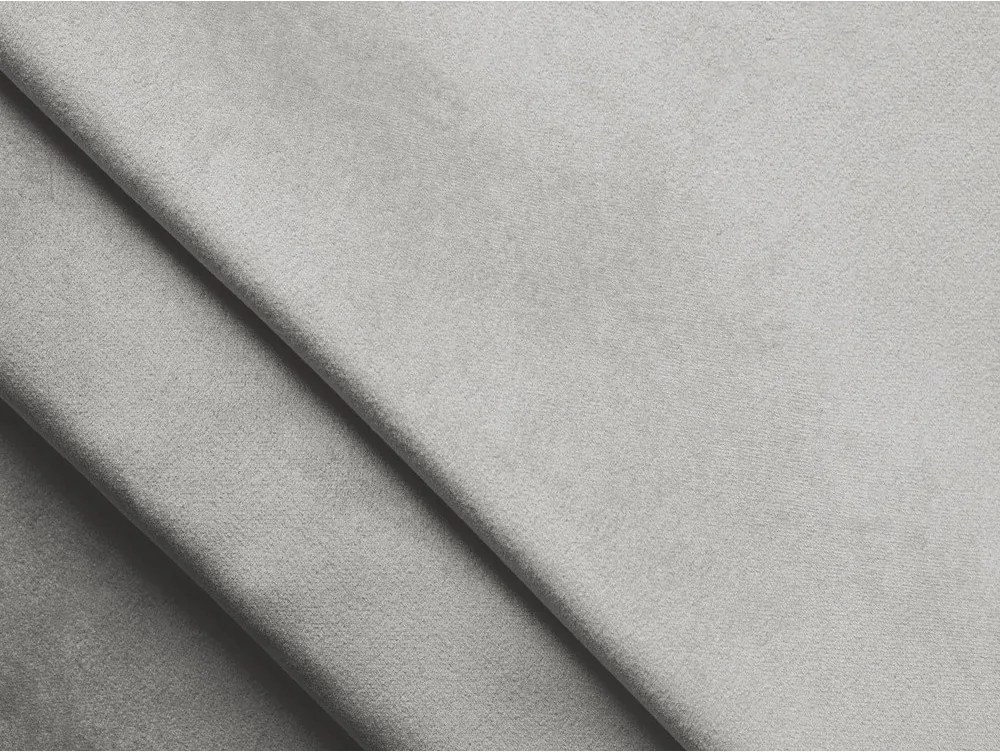 Čalúnená dvojlôžková posteľ s úložným priestorom s roštom 160x200 cm v striebornej farbe Lemi – Makamii