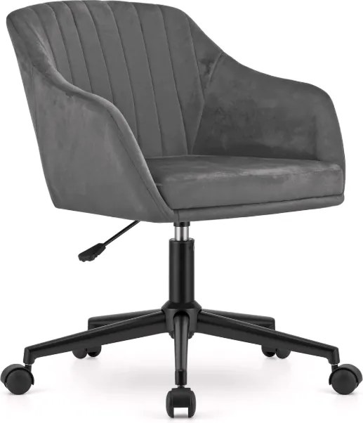 Otočné kreslo COPA - sivý zamat