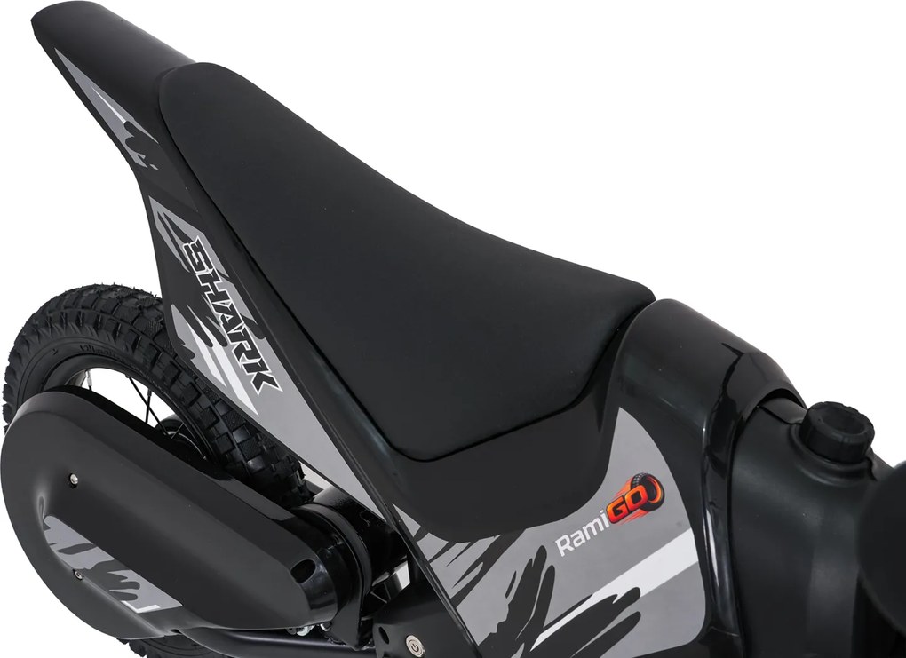 Ramiz Detský elektrický motocykel SHARK čierny