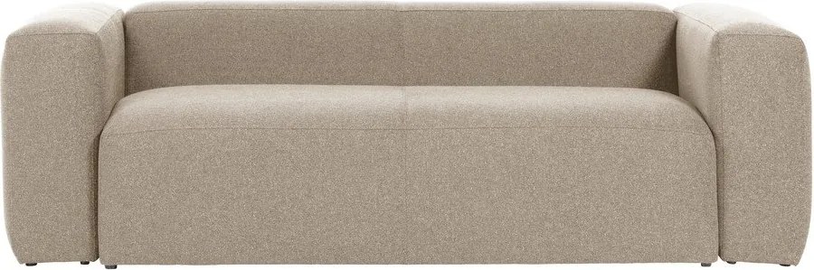 Béžová pohovka Kave Home Blok, 240 cm