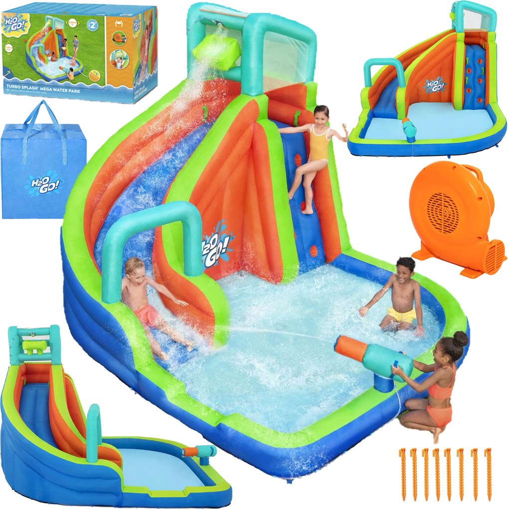 Vodné Detské Ihrisko Nafukovací Veľký Bazén, Šmýkačka, Stena Bestway