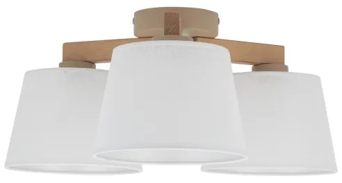 Brilagi - Prisadený luster LATTE SABIA 3xE27/15W/230V borovica/biela