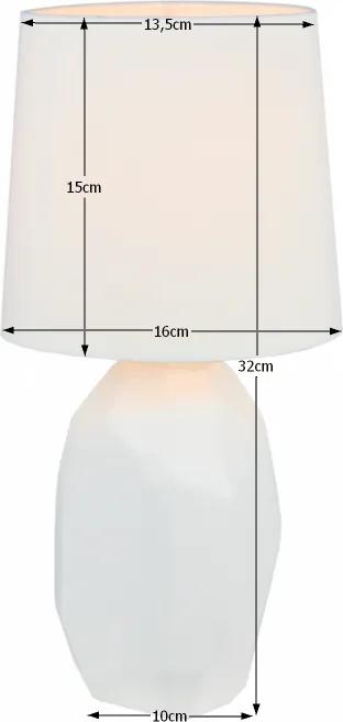 Stolná lampa Qenny Typ 1 - biela