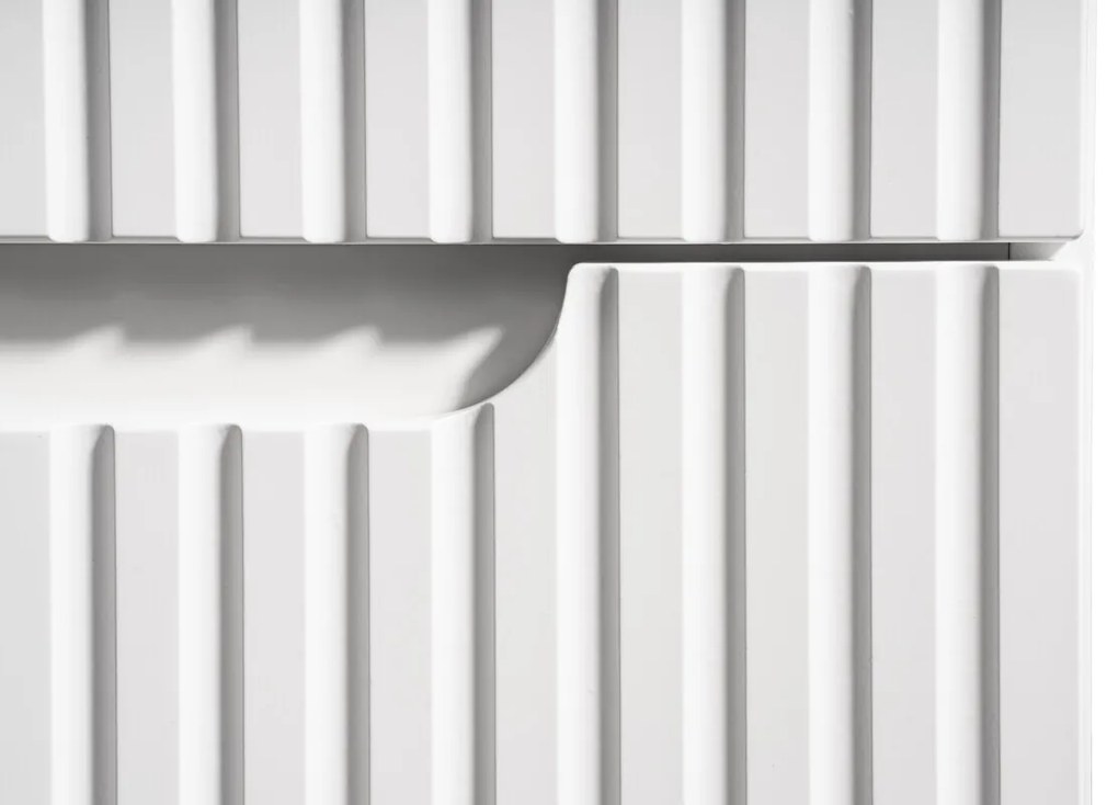 Závesná skrinka Nova White I s doskou a umývadlom 80 cm biela