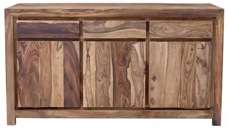 Komoda Tara 140x90x45 indický masív palisander Super natural