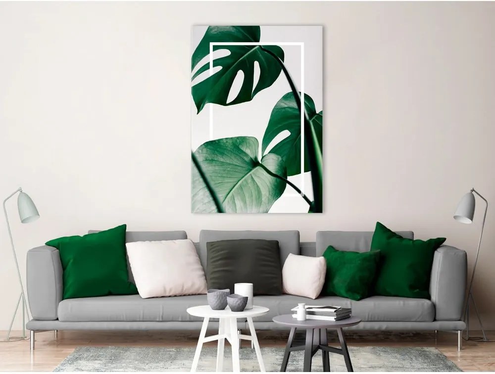 Obraz Styler Canvas Greenery Monstera, 60 × 80 cm