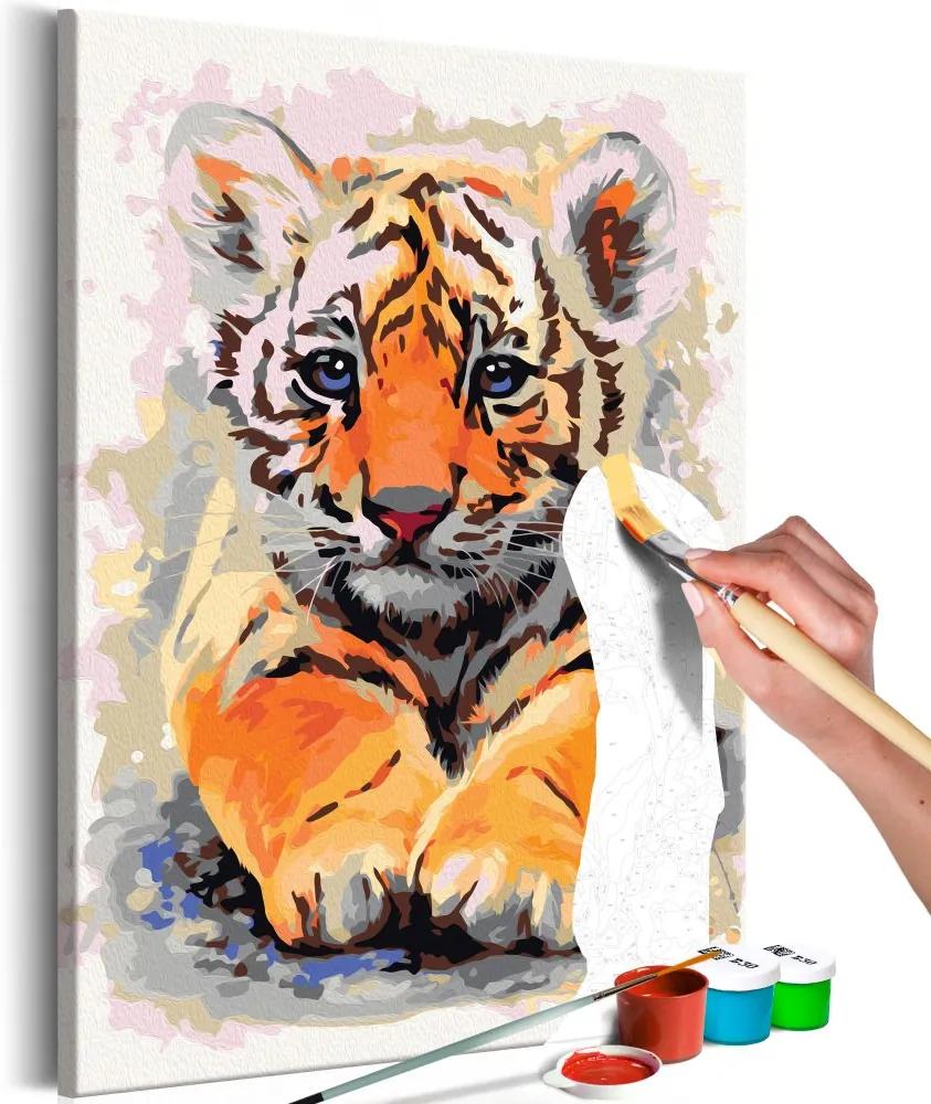 Bimago Maľovanie podľa čísel - Baby Tiger