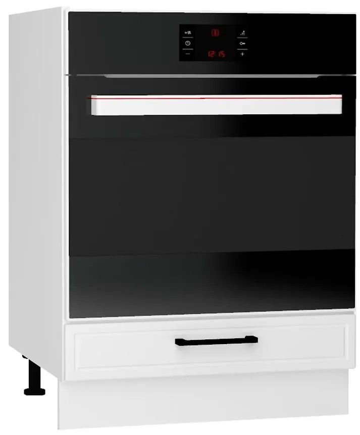 Kuchynské skrinka Emily DK60 biely hrášok mat