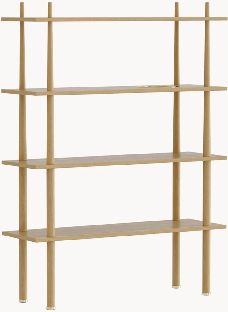Regál so 4 policami z dubového dreva Stories