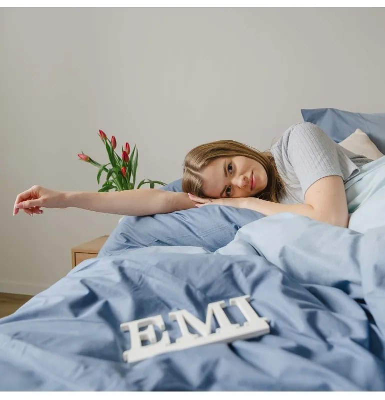 Obliečky bavlnené Iris EMI, Predĺžený set jednolôžko obsahuje 1x 140x220 + 1x 70x90