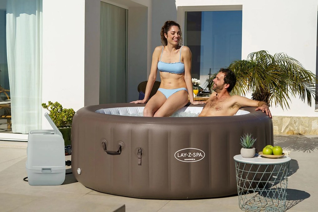 BESTWAY Lay-Z-Spa Dominica EnergySense Smart HydroJet Vírivka, 196 x 71 cm, 6 osôb 6001S
