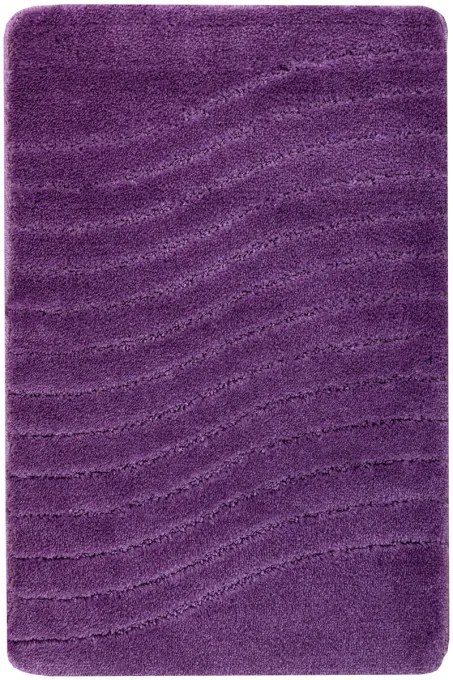 Kúpeľňový koberček Sara fialový, vlny