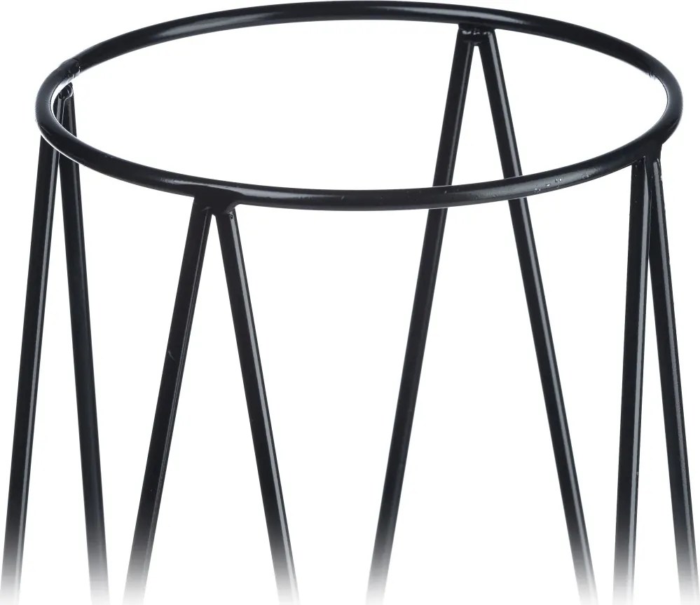 STOJAN NA KVETINÁČ SQUARE 96X30X30 CM ČIERNA