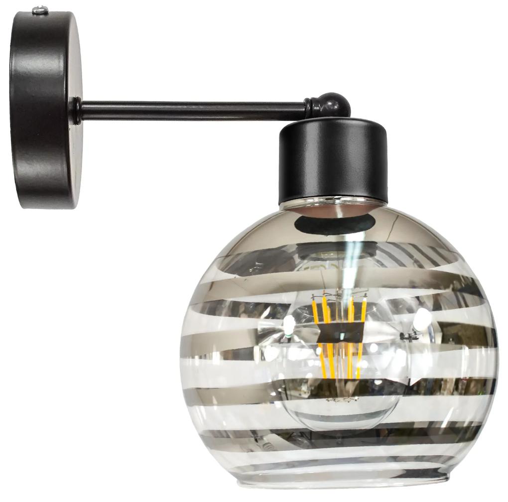 BERGE LED nástenné svietidlo 1xE27 GLASS GLASS BALL