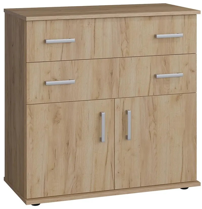 Komoda  2+2 Bl dub craft zlatý