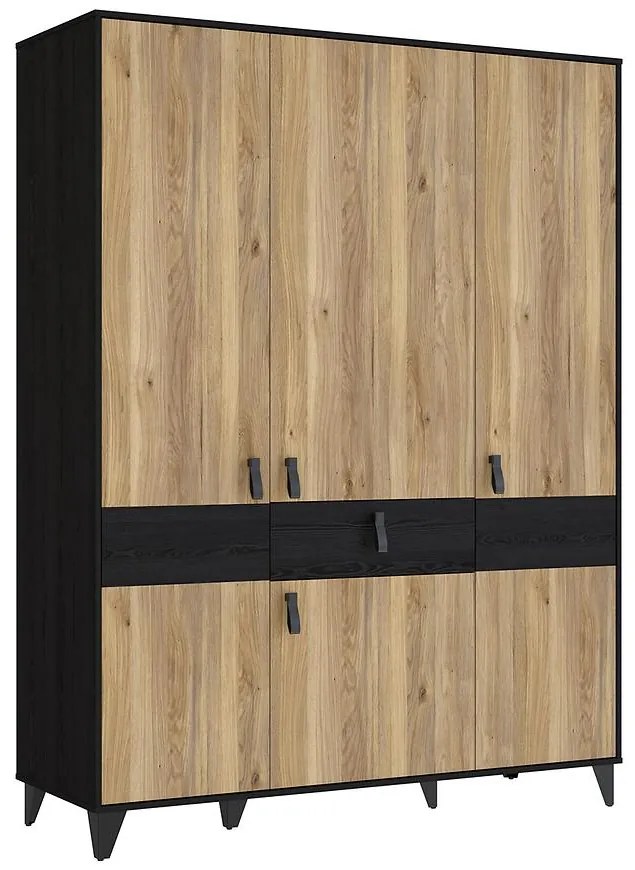 Šatníková skriňa 150 Liona LYAS831-M688 dub Mauvella/dub Cabezone