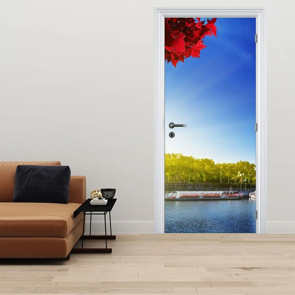 Fototapeta na dvere - Jeseň v Paríži (95x205cm)