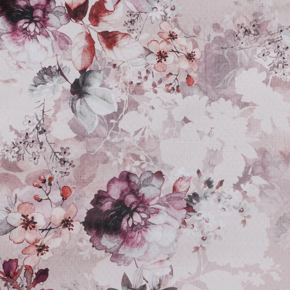 MAKOSATÉNOVÉ OBLIEČKY REINA51 160X200 CM, 2 KS 70X80 CM KVETY