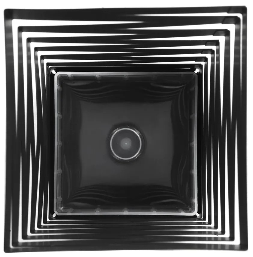Kovový stojan na dáždniky Loft Black, 49x15,5 cm