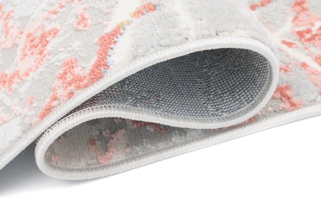 TA Koberec R216A L_GRAY/SALMON PORTLAND Rozmer: 80x150 cm