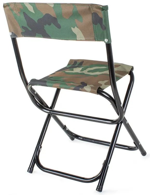 Verk 01671 Kempingová skladacia stolička 2 v 1 maskáč