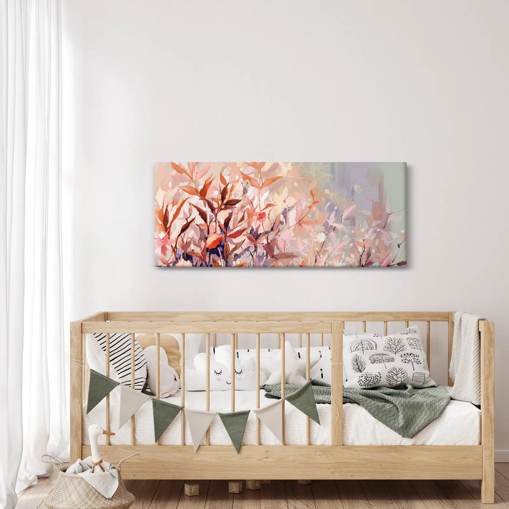 Obraz - Maľba pastelová jeseň (120x50 cm)