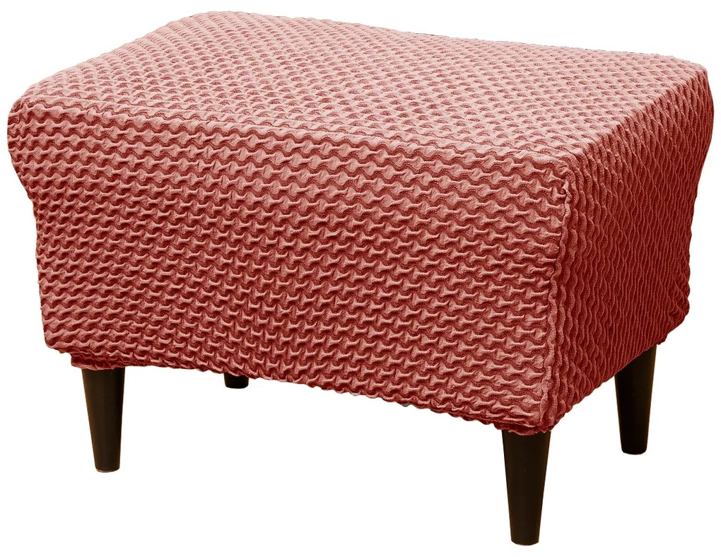 Poťah na taburet elastický MALAGA Oranžový TiaHome