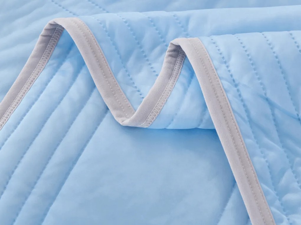 Chladiaca letná prikrývka CELIA, modrá Rozmer: 200 x 220 cm