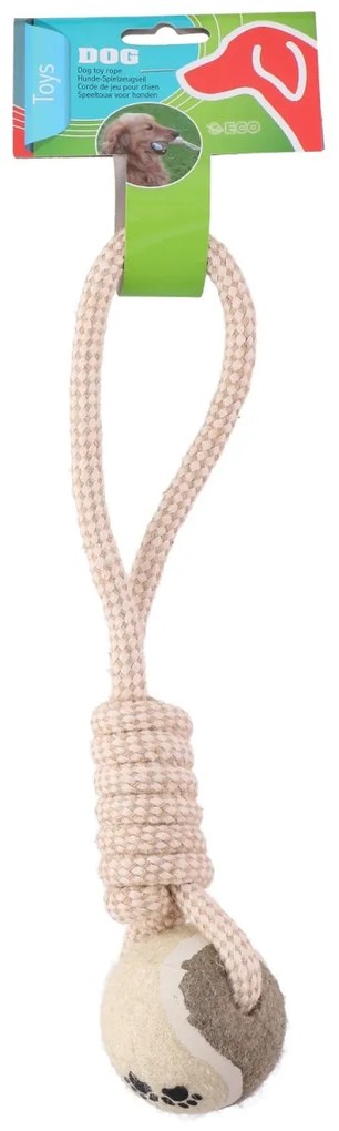 Hračka pre psov - preťahovadlo s loptičkou 33cm