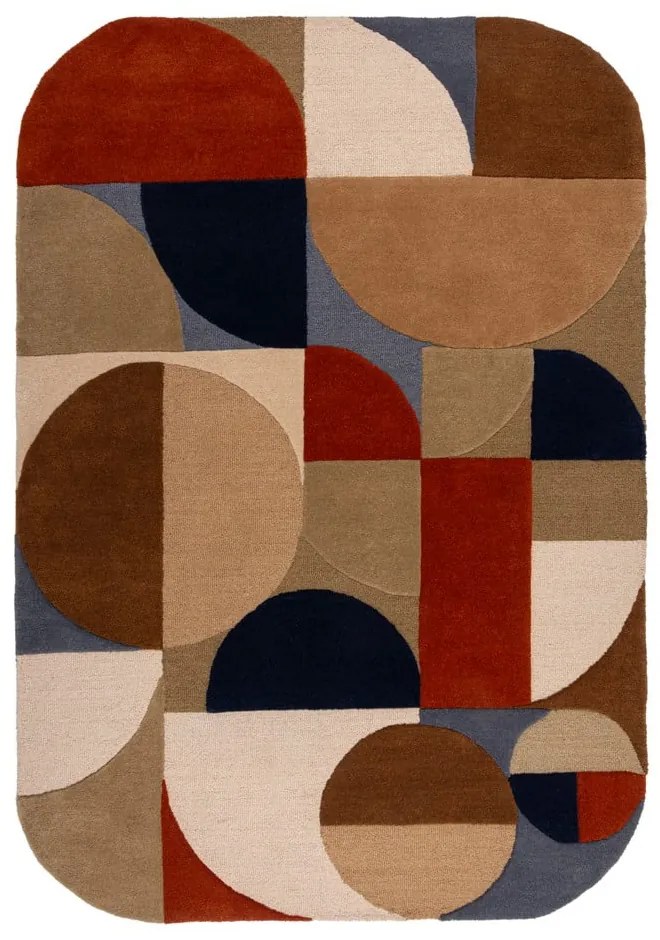 Ručne tkaný vlnený koberec v terakotovej farbe 200x290 cm Mia Arch – Flair Rugs