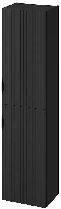 Cersanit Tirso, vysoká závesná skrinka 400x302x1600 mm, čierna matná, S1017-009