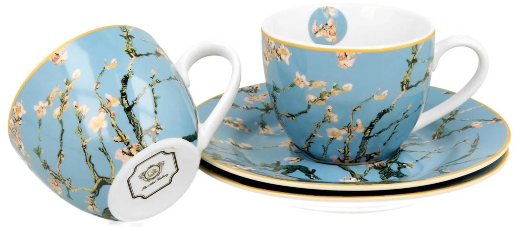 Porcelánová šálka s podšálkou Van Gogh Almond Blossom 90 ml sada 2ks