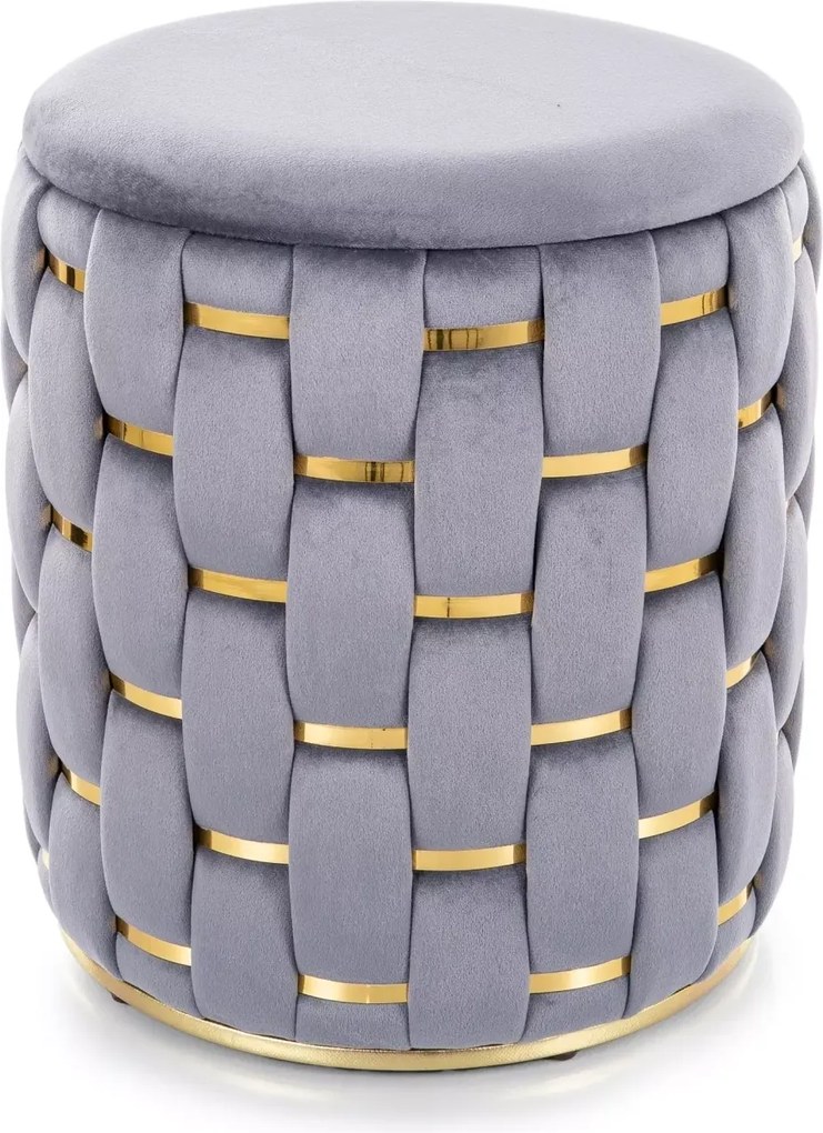 SI Tiara Velvet taburetka sivý