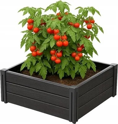 Vyvýšený záhon Bas Planty 61,8 cm antracitový