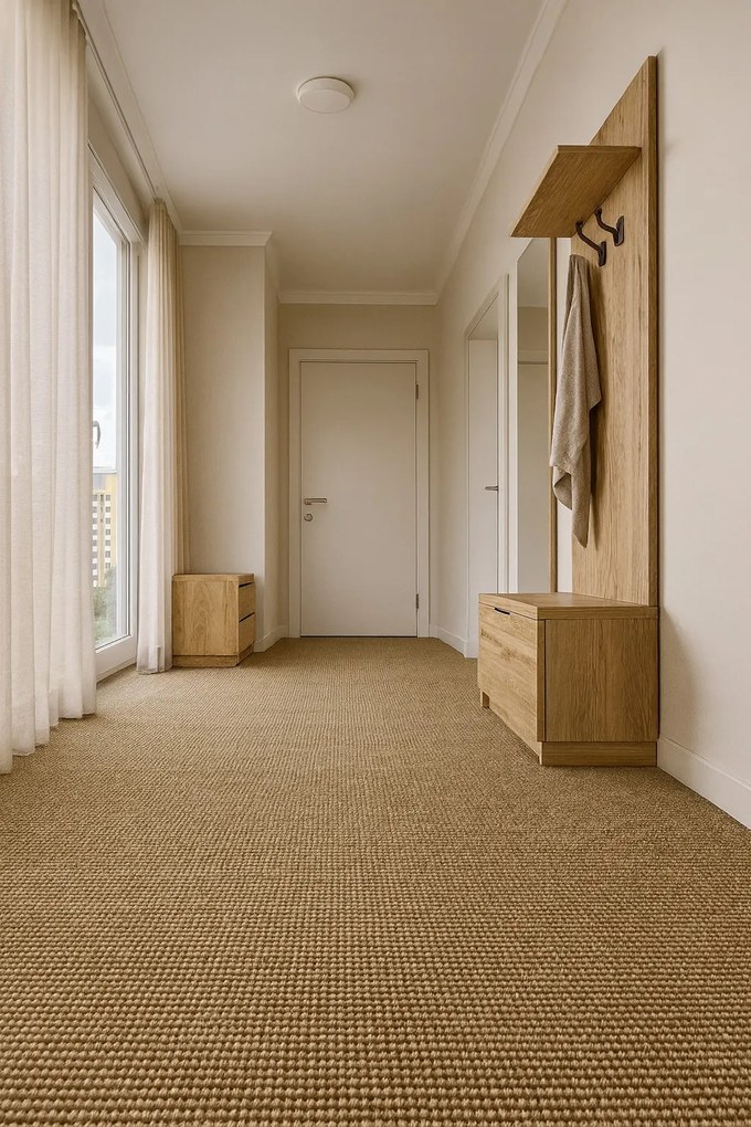 Vopi, Metrážny koberec Nature NEW prírodný - neúčtujeme odrezky z role, na mieru, šíře 1,33m,1m,2m,3m,4m,na mieru, neúčtujeme odrezky, oranžová, filc, chodba / predsieň