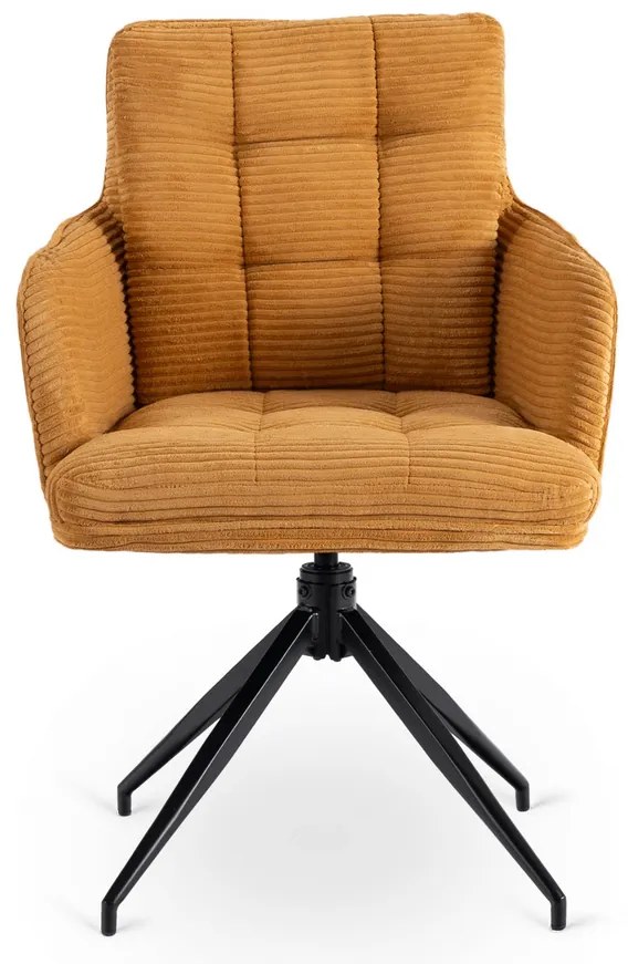 Otočná stolička MIA horčicová