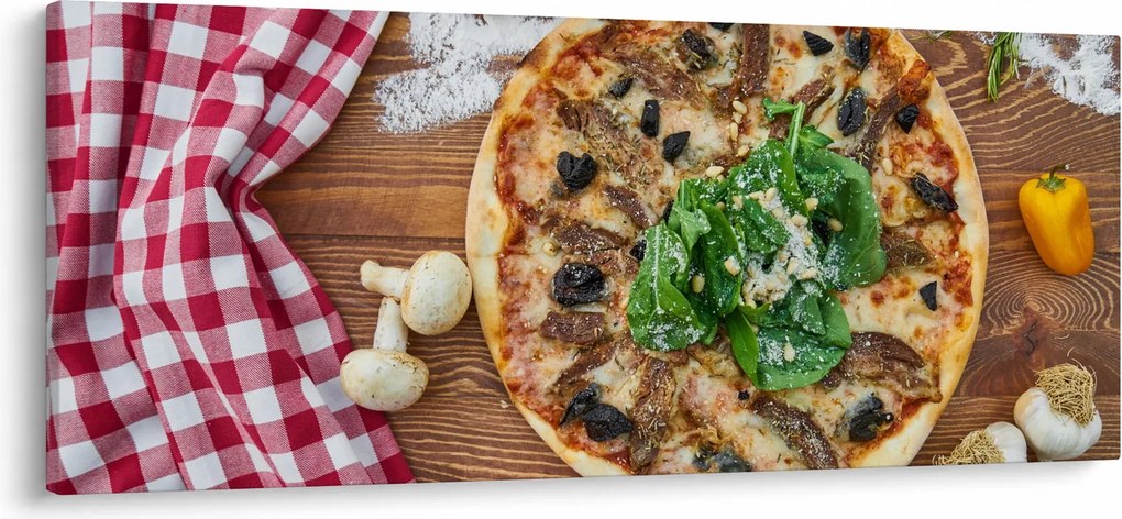 Obraz pizze (120x50 cm)