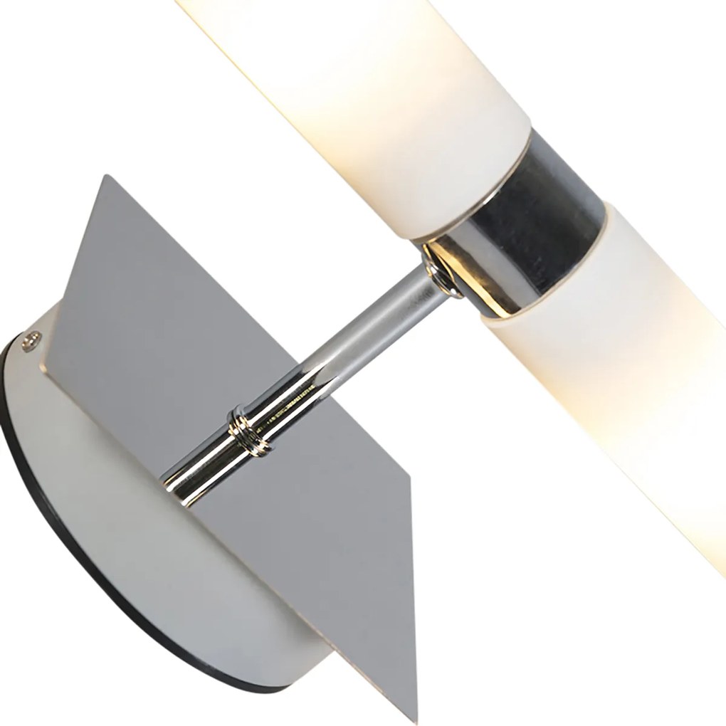 Inteligentné nástenné svietidlo chróm IP44 vrátane 2 wifi G9 - Bath