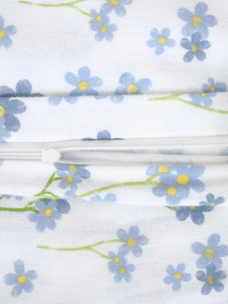 Flanelová obliečka na vankúš 70 x 90 cm - Nezábudky