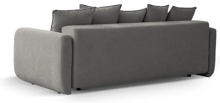 Sivá rozkladacia pohovka s úložným priestorom 231 cm Elen – Micadoni