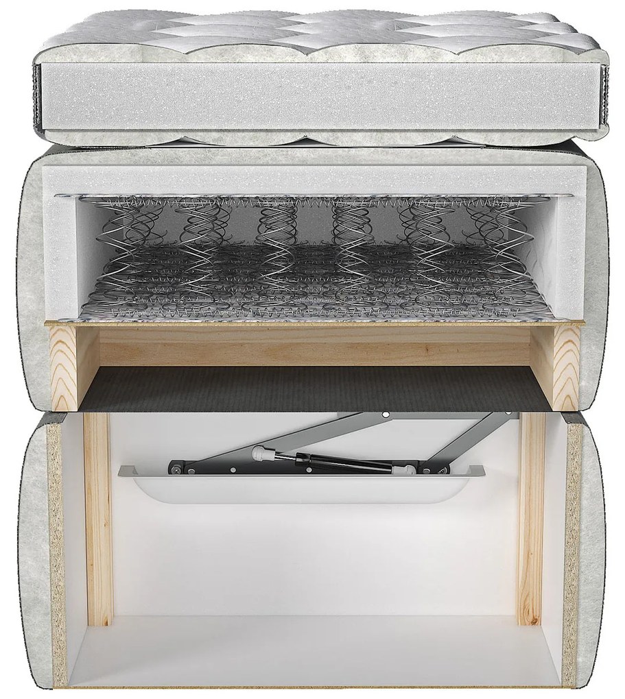 Manželská posteľ Boxspring 160 cm Rondel (fresh 01). Vlastná spoľahlivá doprava až k Vám domov. 1054092