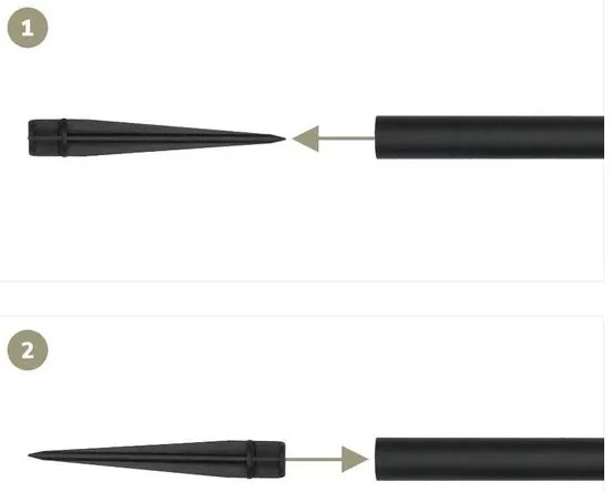 SADA 4x LED Solárna lampa 4xLED/3,6V 1xAAA IP44 100 mAh