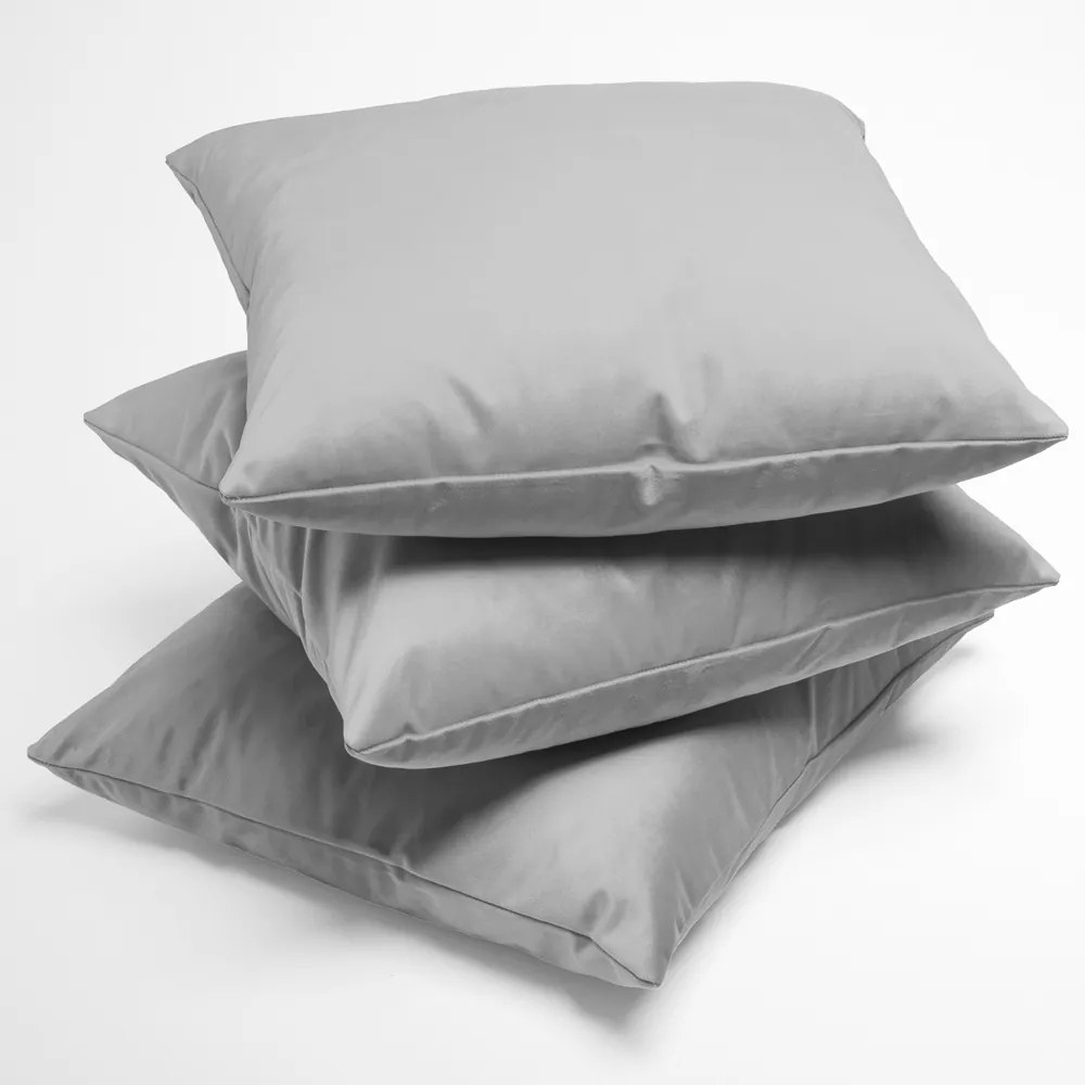 Biante Zamatová obliečka na vankúš Velvet Prémium SVP-027 Svetlo sivá 40 x 60 cm