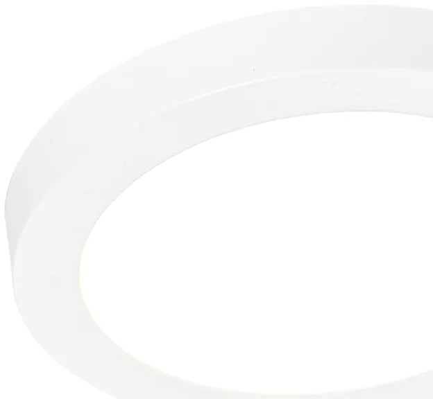 Sada 6 zapustených alebo povrchových bodových svetiel biela 18 cm vrátane LED 3-krokové stmievanie do tepla - Trans