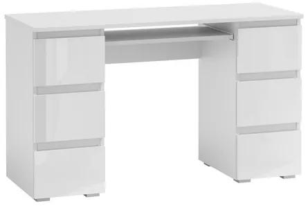 Počítačový stôl KLIK 6 biela lesklá